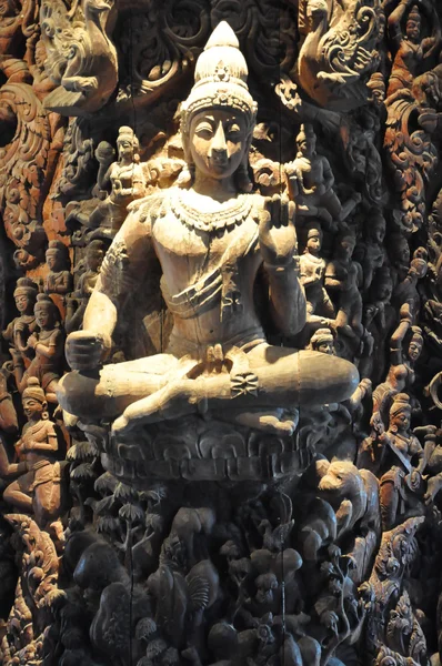 Heiligdom van waarheid in pattaya — Stockfoto