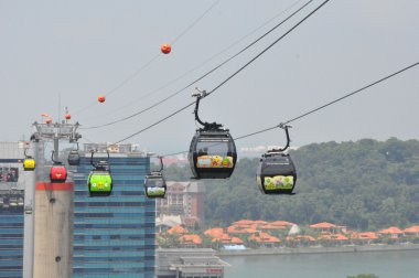 Teleferik Singapur sentosa Adası