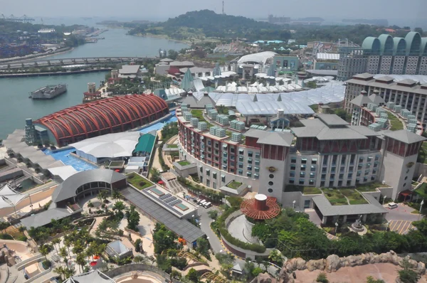 Vista da ilha Sentosa em Sentosa, Singapura — Fotografia de Stock