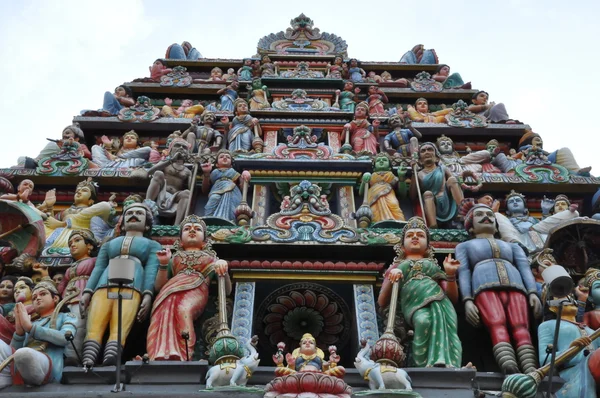 Sri mariamman hinduistický chrám v Singapuru — Stock fotografie