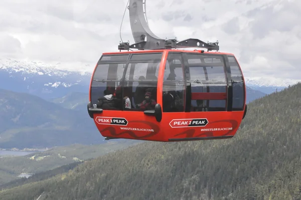 Telesillas y teleféricos en Whistler — Foto de Stock