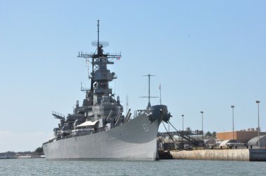 USS Missouri Battleship at Pearl Harbor clipart