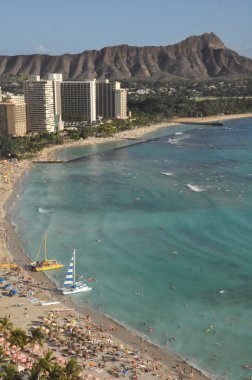 Hawaii'deki Waikiki beach