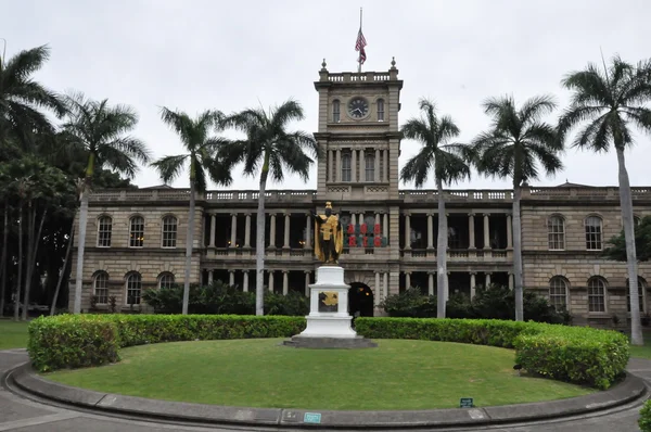 Statue du roi Kamehameha à Oahu, Hawaï — Photo