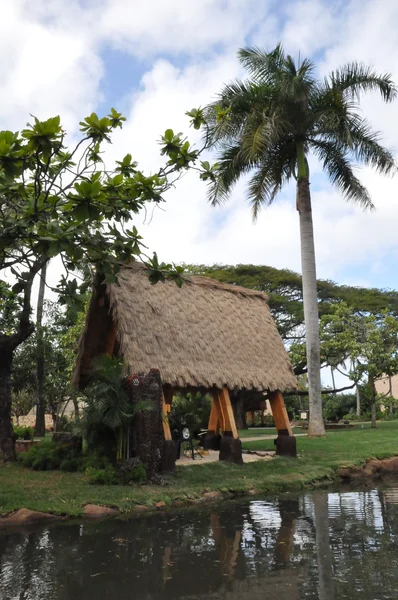 Polinéz kulturális központ a Oahu, Hawaii — Stock Fotó
