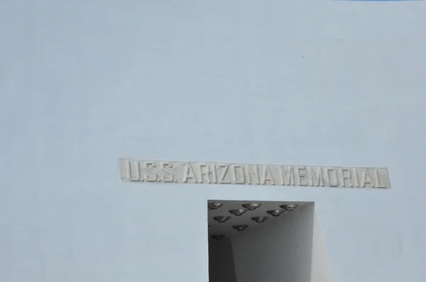 USS Arizona Memorial at Pearl Harbor — Stock Photo, Image