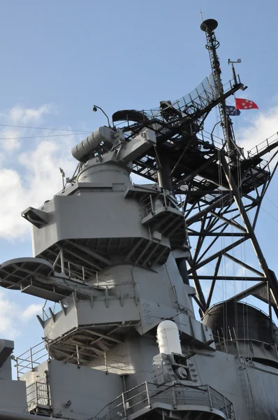 US-Schlachtschiff im Perlenhafen — Stockfoto