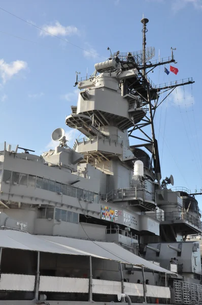 USS missouri slagschip in pearl harbor — Stockfoto