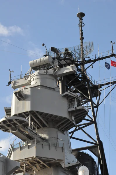 Лінкора USS Міссурі в Перл-Харборі — стокове фото