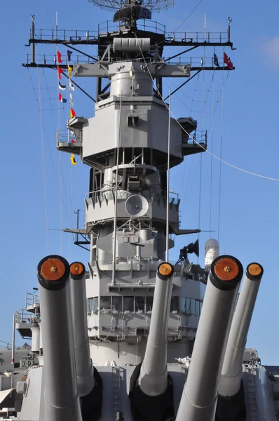 USS "Missouri" pancernik w pearl harbor — Zdjęcie stockowe