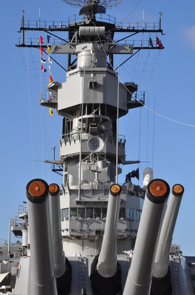 USS missouri slagschip in pearl harbor — Stockfoto