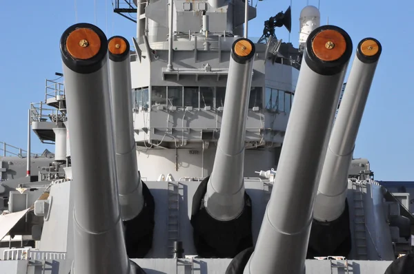 USS Missouri Battleship at Pearl Harbor — Stock Photo, Image