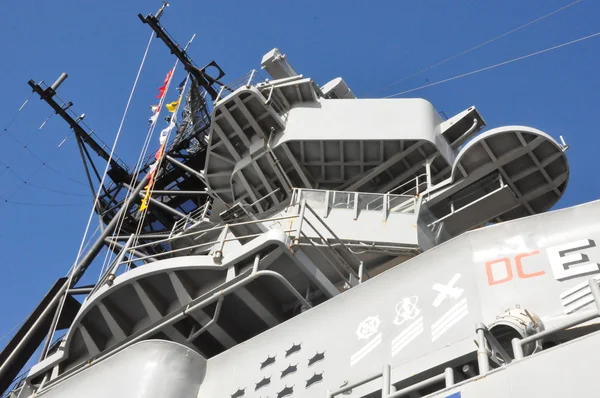 USS missouri slagschip in pearl harbor — Stockfoto