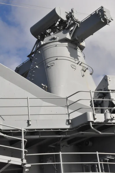 Лінкора USS Міссурі в Перл-Харборі — стокове фото