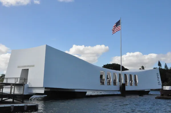 USS Arizona Memorial em Pearl Harbor Imagens De Bancos De Imagens Sem Royalties