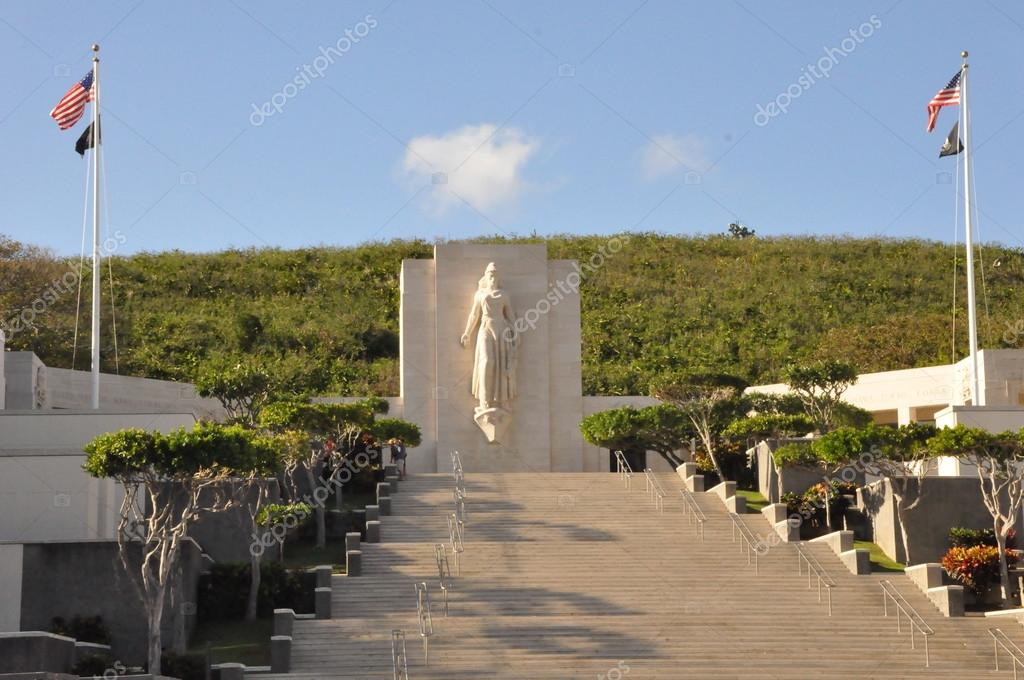 Punchbowl National Cemetery in Honolulu Stock Photo by ©sainaniritu