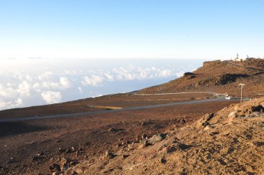 Maui, hawaii haleakala krater üzerinden görüntülemek