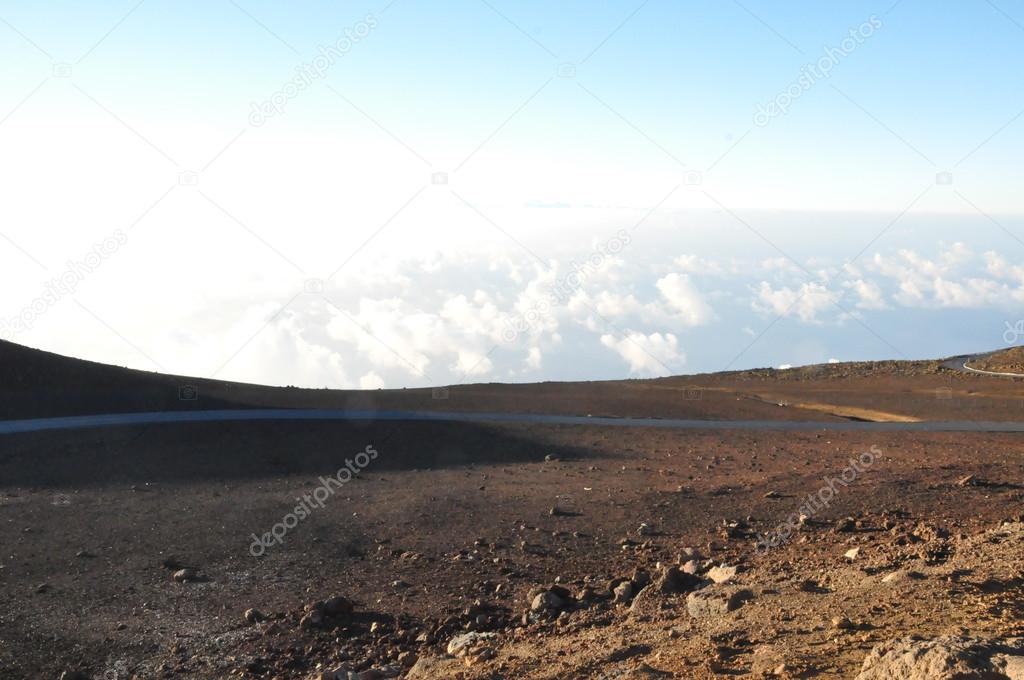 View from Haleakala Crater in Maui, Hawaii