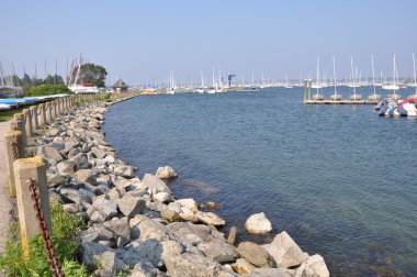 Harbor in Newport, Rhode Island clipart