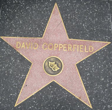 David Copperfield'ın yıldızı, Hollywood şöhret yürümek