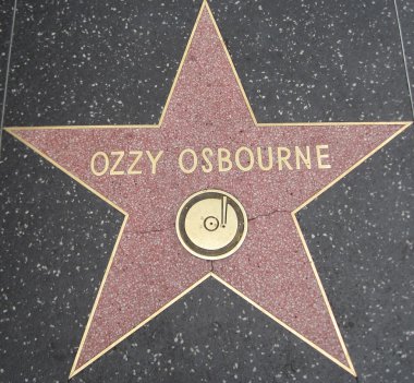 Ozzy Osbourne kullanıcısının Star, Hollywood şöhret yürümek