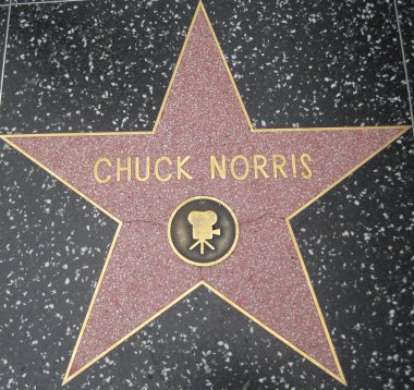 Chuck Norris'in Star Hollywood Walk of Fame adlı