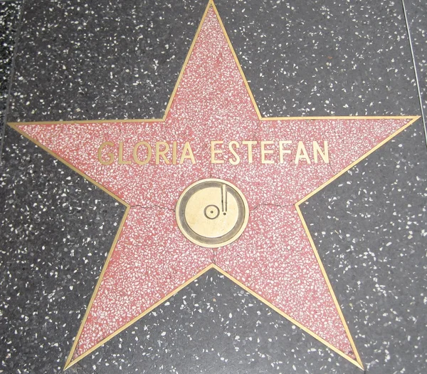 Gloria Estefan hvězdu na Hollywood Walk of Fame — Stock fotografie