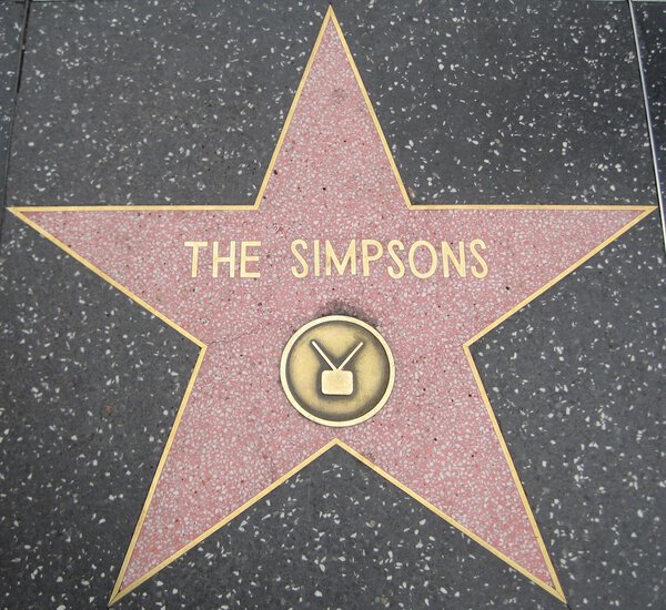The Simpsons' Star at the Hollywood Walk of Fame