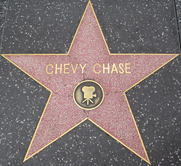 Chevy Chase de ster op de Hollywood Walk of Fame — Stockfoto