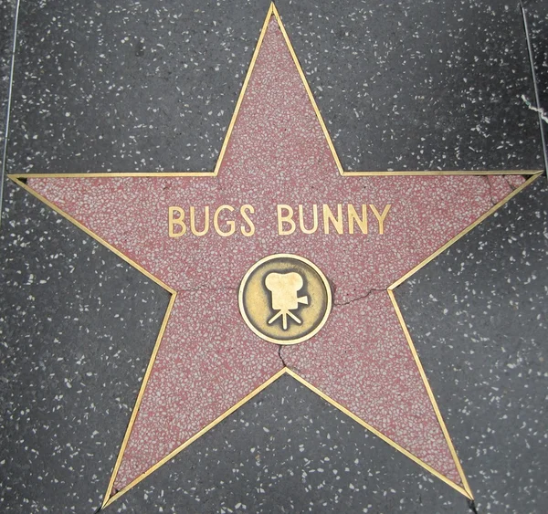 Bugs bunnys stjärna på Hollywood Walk of Fame — Stockfoto