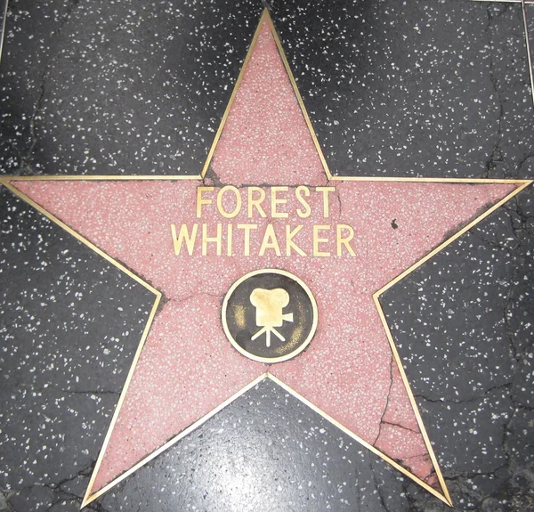 Forest Whitakers stjärna på Hollywood Walk of Fame — Stockfoto