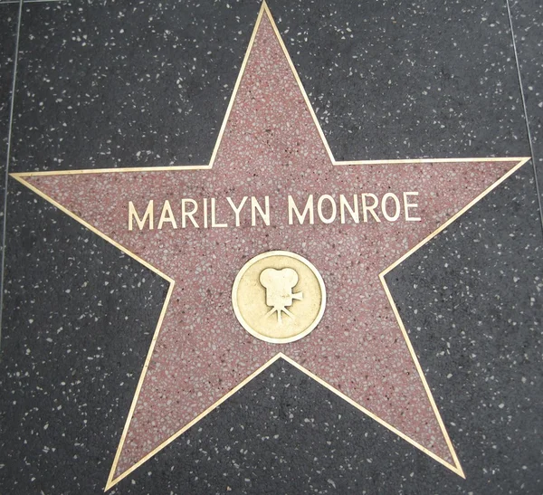 ウォーク オブ フェーム、ハリウッドでマリリン ・ モンローの星 — ストック写真