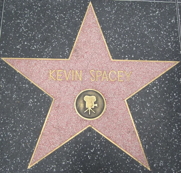 Kevin Spacey's Star at the Hollywood Walk of Fame — Stock Photo, Image