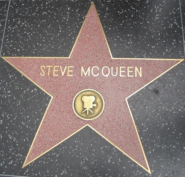 Steve McQueen's Star at the Hollywood Walk of Fame — Stock Photo, Image