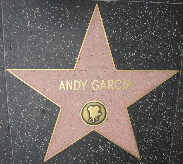 Andy Garcia's Star at the Hollywood Walk of Fame — Stock Photo, Image