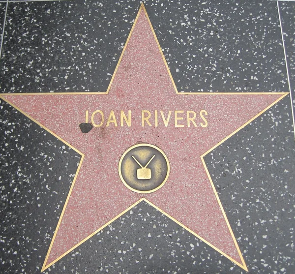 Joan Rivers' Star at the Hollywood Walk of Fame — Stock Photo, Image