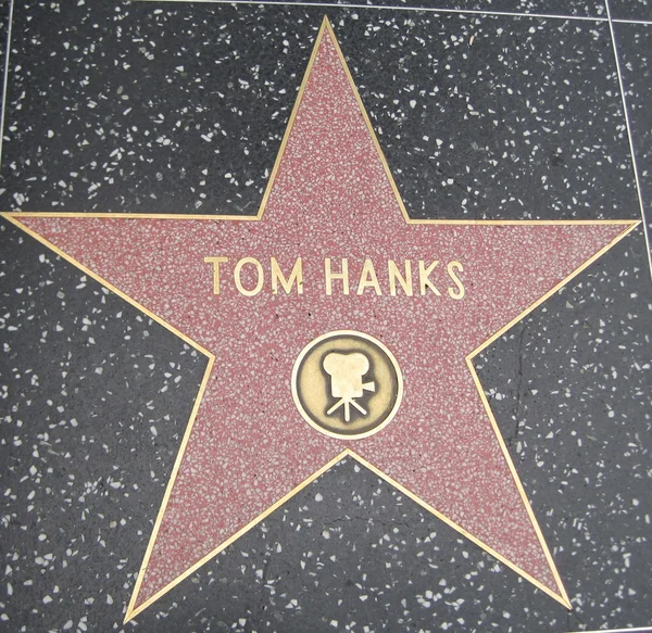 汤姆? 汉克斯的明星在好莱坞星光大道 — 图库照片