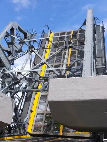 Mystic River Bascule Bridge nel Connecticut — Foto Stock