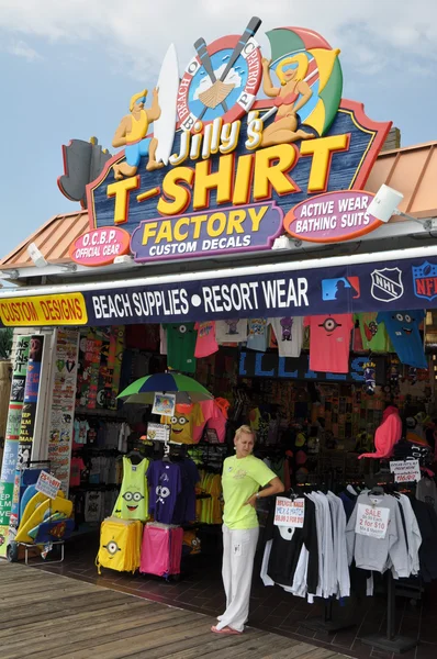 Ocean city boardwalk v new jersey — Stock fotografie