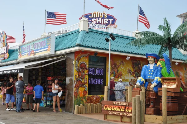 Ocean city boardwalk v new jersey — Stock fotografie