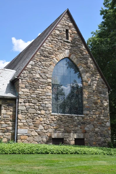 Юнион-церковь Покантико-Хиллз в штате Нью-Йорк — стоковое фото