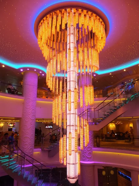 Chandelier on a Cruise Ship — Stock Photo, Image