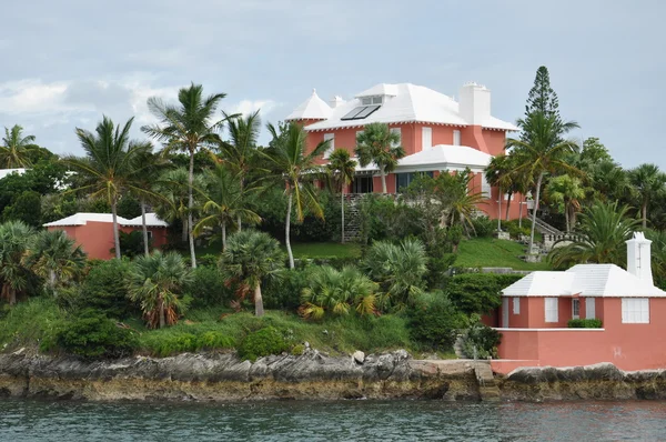 Casas coloridas em Bermudas — Fotografia de Stock