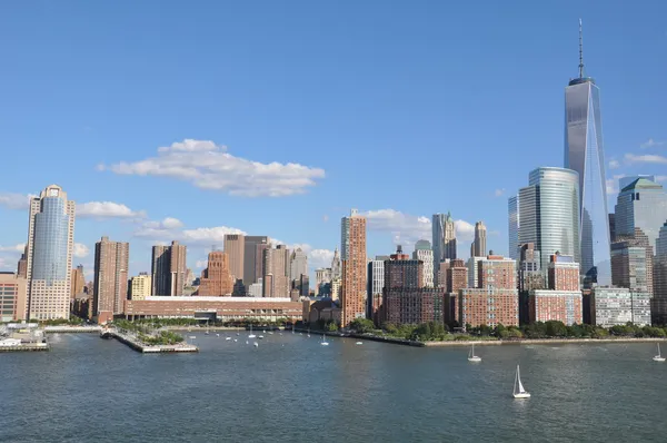 Niższe panoramę Manhattanu z jednym world trade Centre — Zdjęcie stockowe