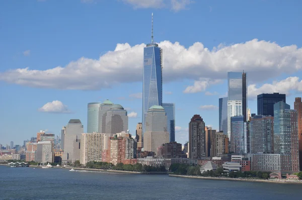 Lower Manhattan Skyline with One World Trade Center — Stock Photo, Image