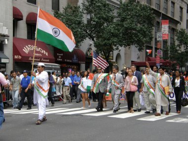 Hindistan'ın 60 Bağımsızlık günü new York'ta