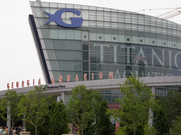The Georgia Aquarium facade in Atlanta — Stock Photo, Image