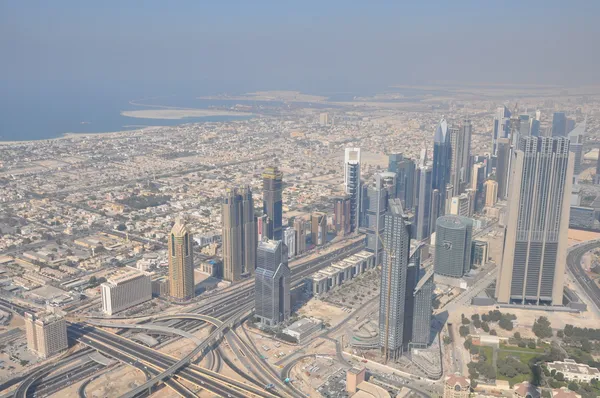 Vista aérea do centro de Dubai — Fotografia de Stock