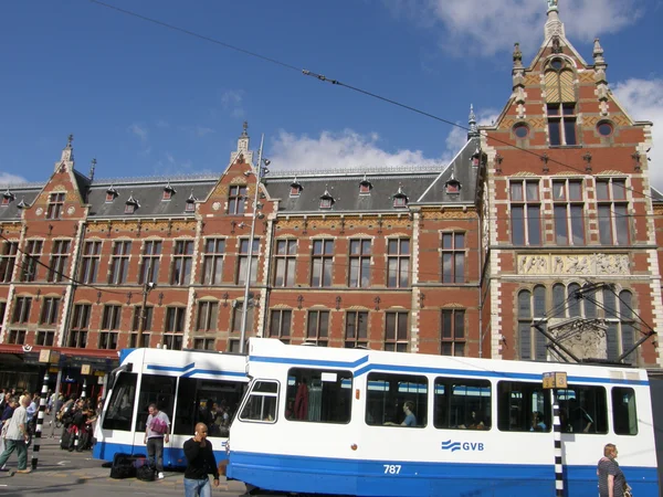 Estação Central em Amsterdã — Fotografia de Stock