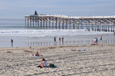 Misyon beach, California san diego yakınlarında